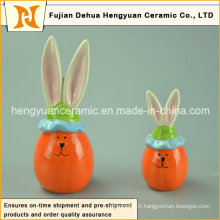 Lovely Cartoon Ceramic Decorative Easter Rabbit